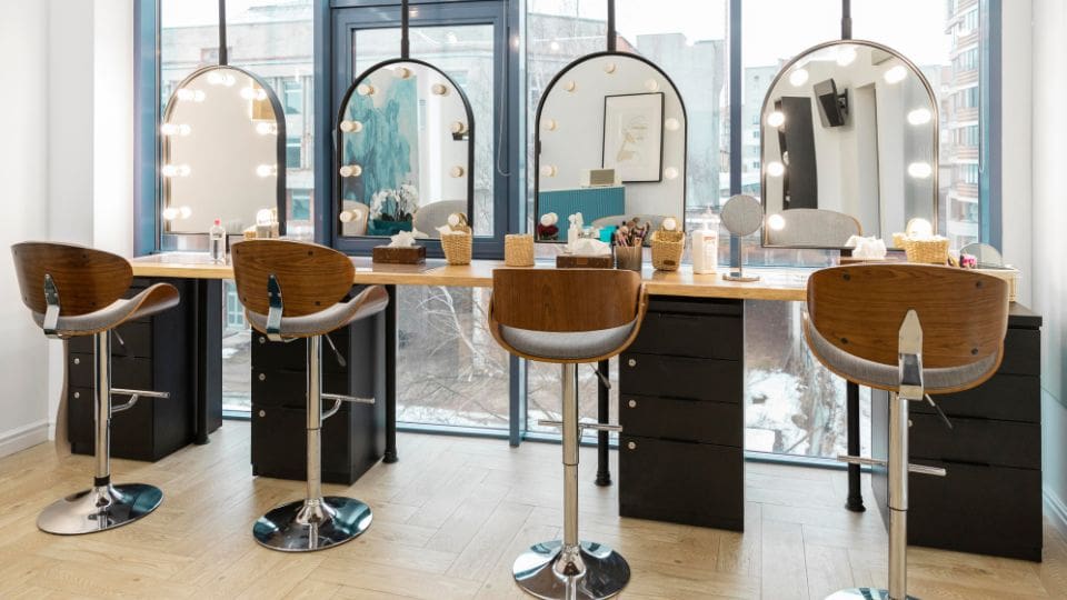 Interior of Hair Salon Space
