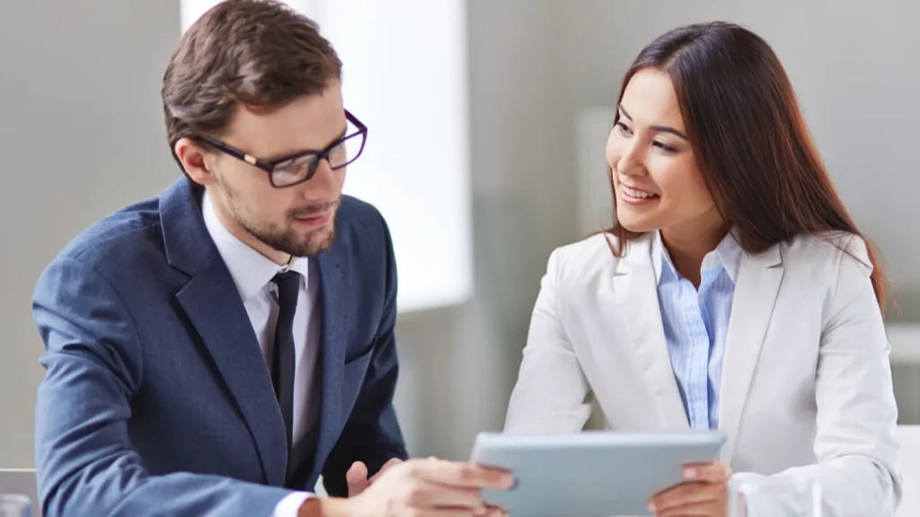 Business Team Reviewing Documents

