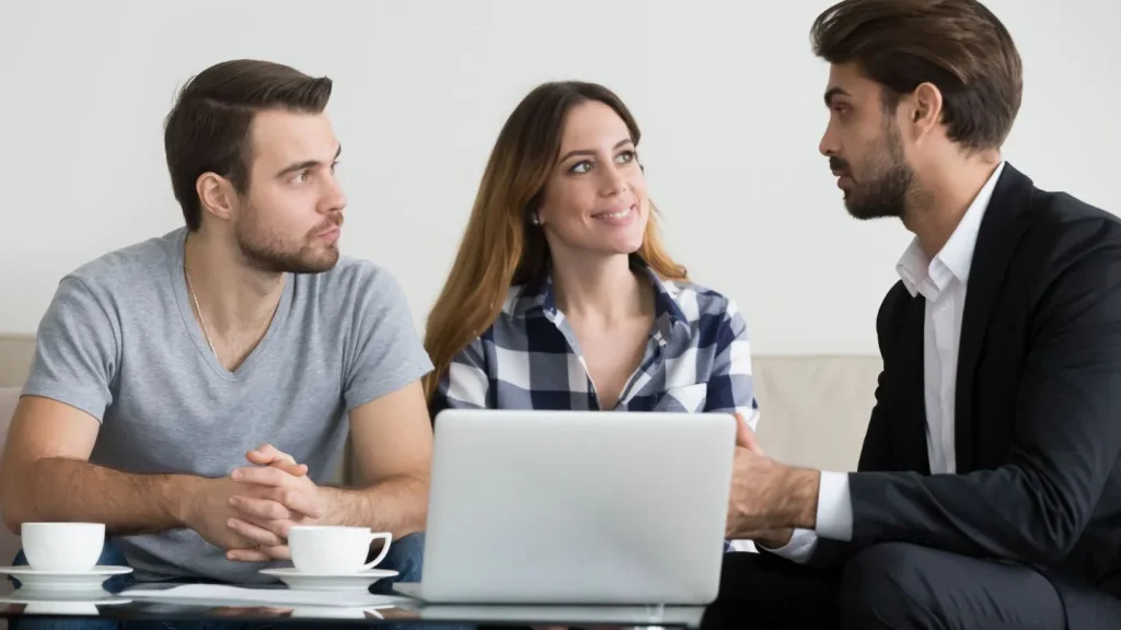 Insurance Advisor Meeting With Clients