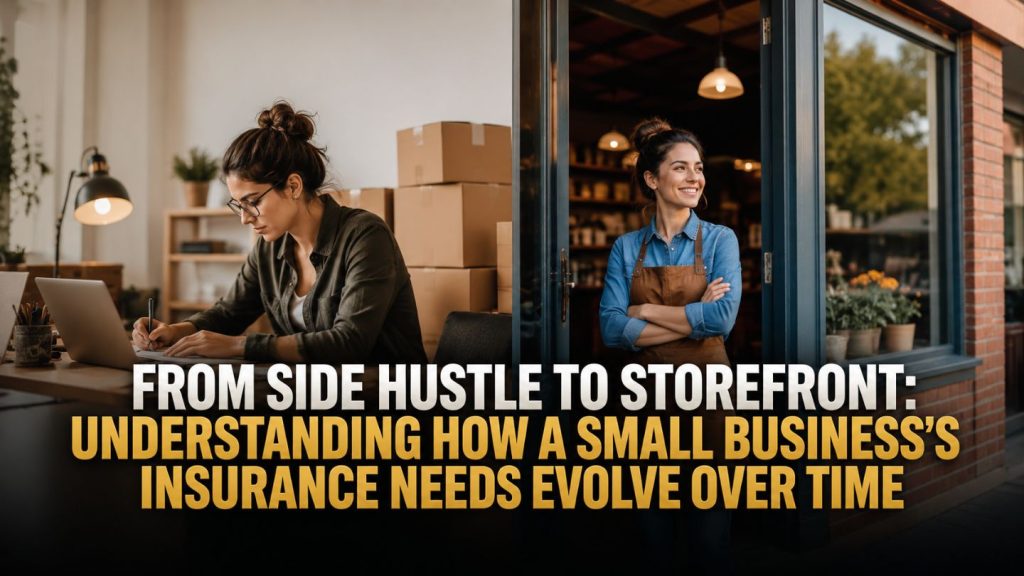 From Side Hustle to Storefront: Understanding How a Small Business's Insurance Needs Evolve Over Time